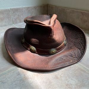 Henschel Hat Company Walker Brown Leather Hat | Cowboy | Western | Farm